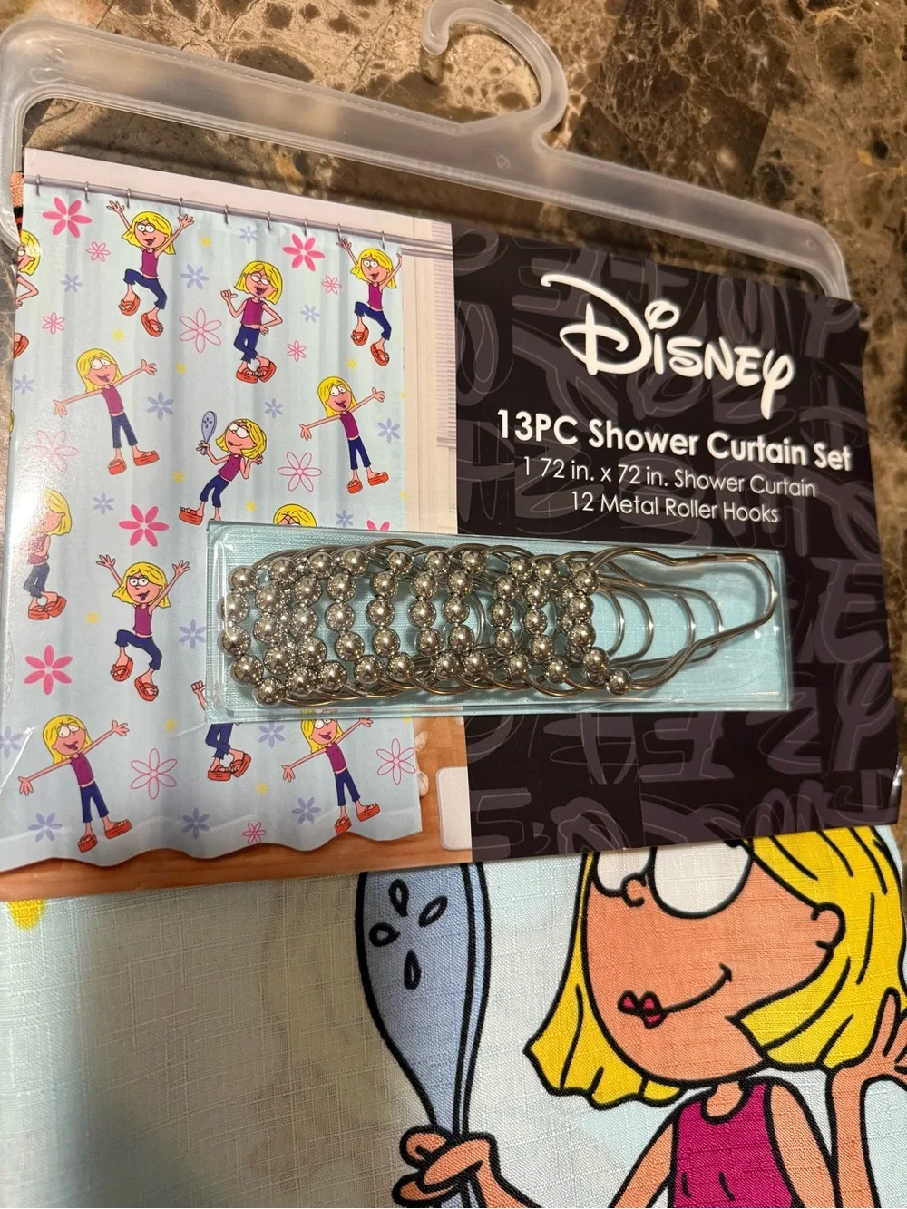 Disney Lizzie McGuire 13PC Shower Curtain Set NWT